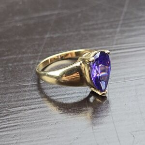 Vintage‎ Size 10 Purple Spinel  Gem Ring – 925 Silver